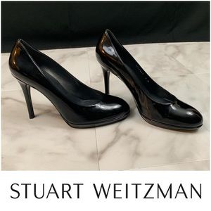 Stuart Weitzman Patent Leather Black Pumps